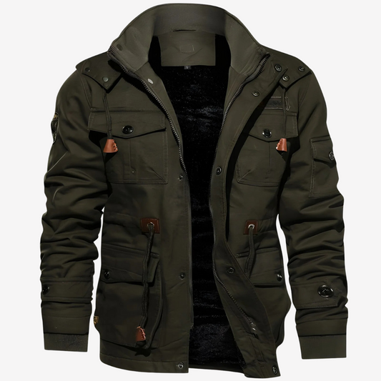 Warm Fleece Lined Parka Jacket for Men